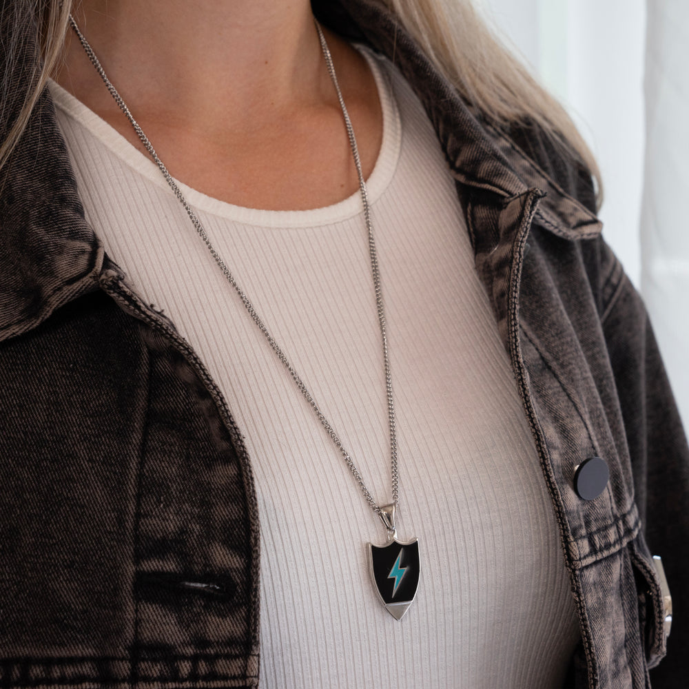 Silver Lightning Bolt - World's Best Shotgun Necklace