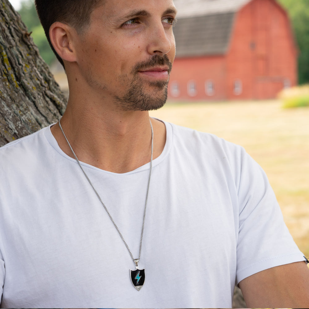 Silver Lightning Bolt - World's Best Shotgun Necklace