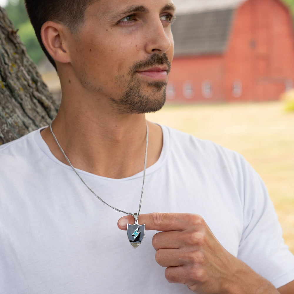 Silver Lightning Bolt - World's Best Shotgun Necklace