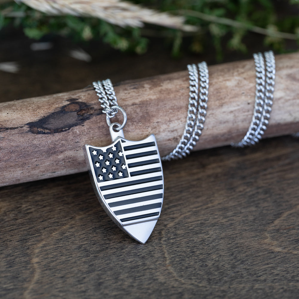 Silver USA - World's Best Shotgun Necklace
